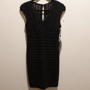Adrianna Papell Black Fit Dress